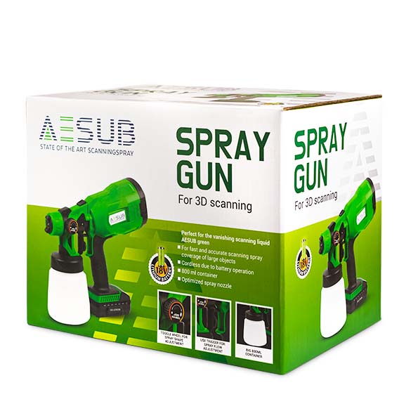 aesub spray gun 2d scanning