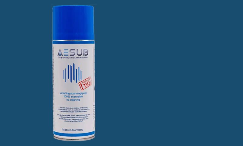 AESUB Scanning Sprays Enhancing 3D Scanning Precision