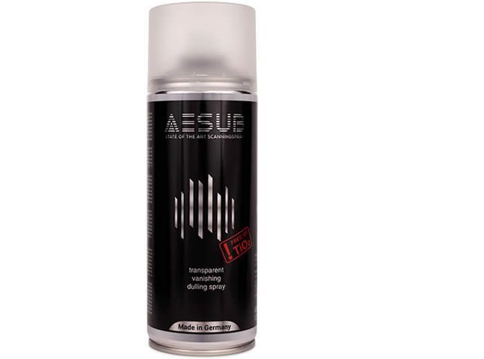 transparent scanning spray for reflective surfaces